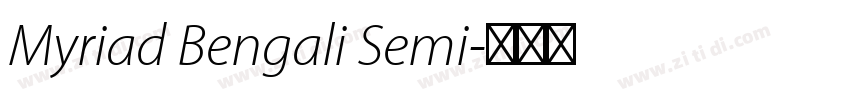 Myriad Bengali Semi字体转换